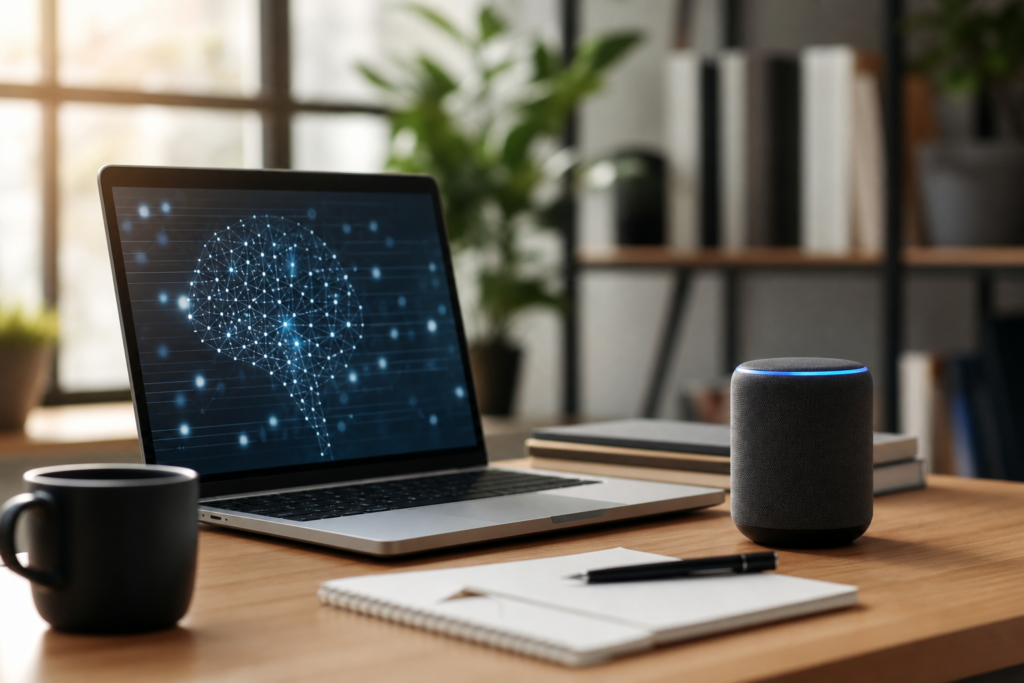 Imagen profesional relacionada con cómo aparecer en respuestas de inteligencia artificial y mantener el tráfico de tu sitio